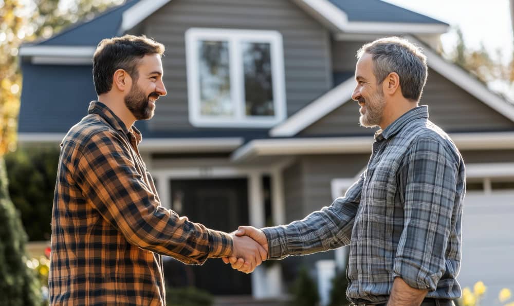 home owners hand shake